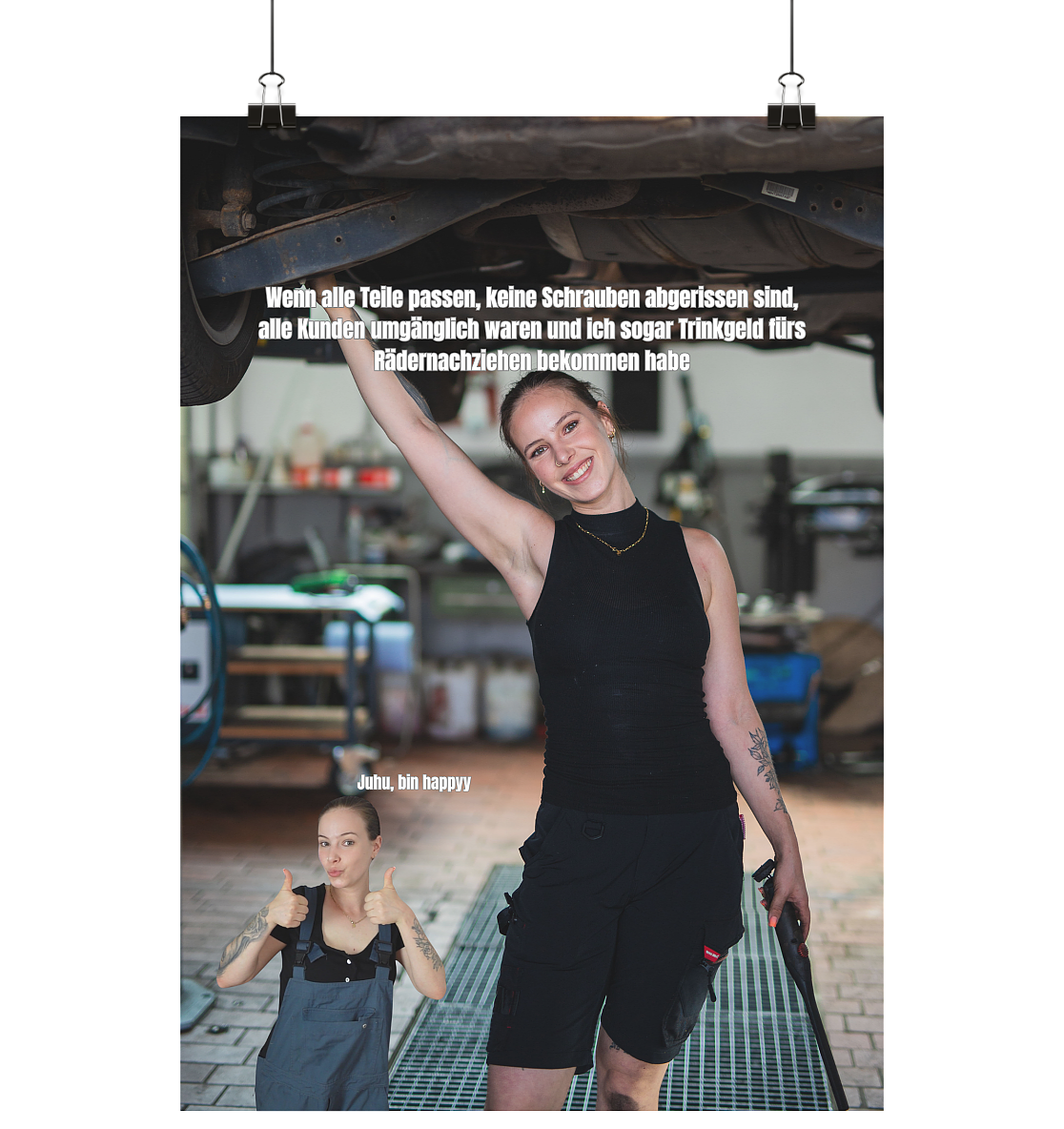 Werkstattposter - Happy Day - Poster Din A3 (hoch)