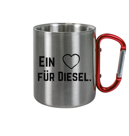 Ein Herz für Diesel  - Edelstahl Tasse