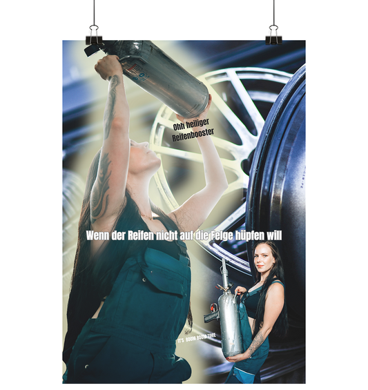 Werkstattposter - Reifenzeit - Poster Din A3 (hoch)