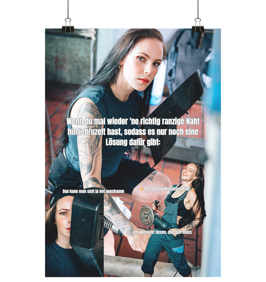 Werkstattposter - Meme Schweißnaht - Poster Din A3 (hoch)