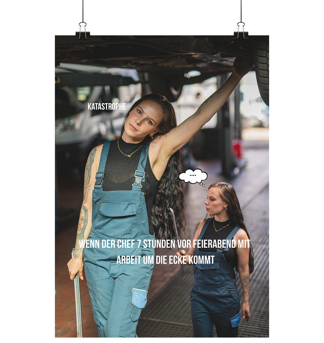 Werkstattposter - Arbeitmeme - Poster Din A3 (hoch)