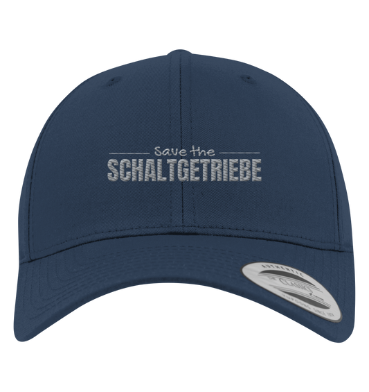 Cap mit Silbermetallic Stick - Save the Schaltgetriebe - Premium Baseball Cap