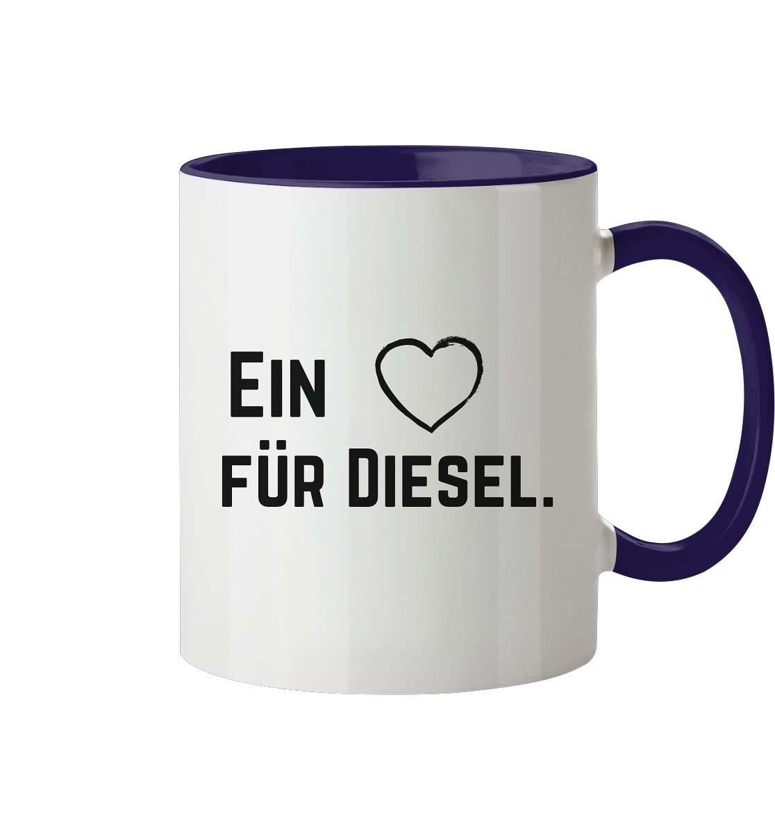 Ein Herz für Diesel  - Tasse zweifarbig
