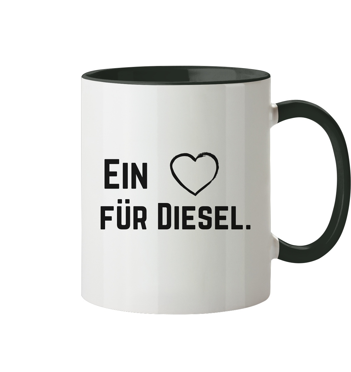 Ein Herz für Diesel  - Tasse zweifarbig