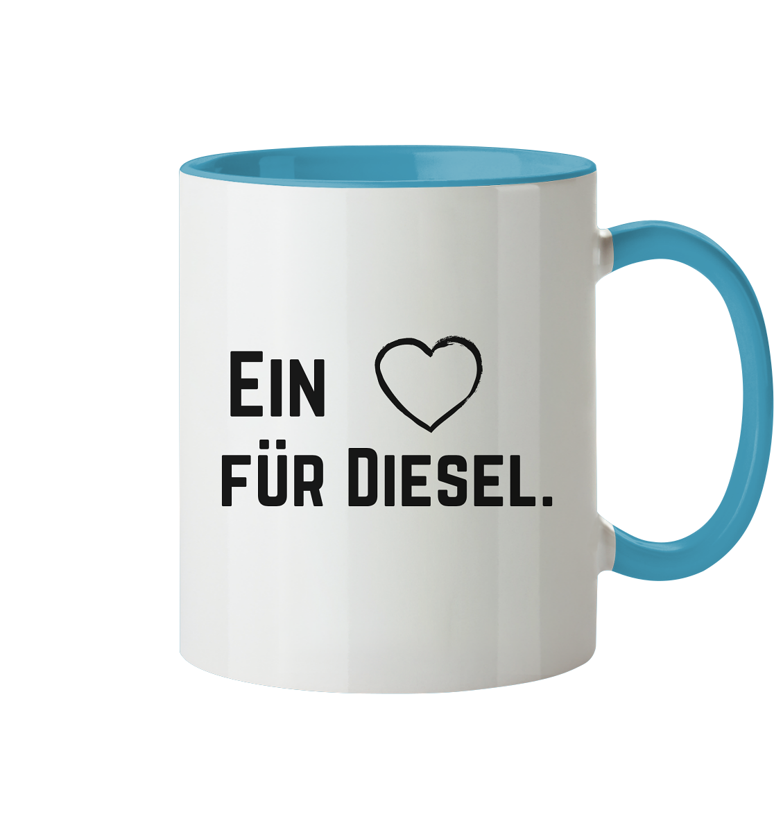 Ein Herz für Diesel  - Tasse zweifarbig
