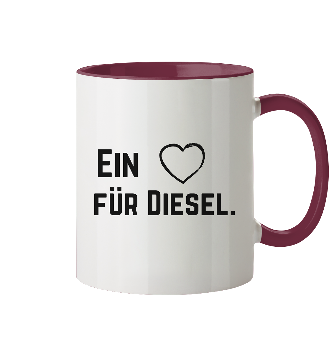 Ein Herz für Diesel  - Tasse zweifarbig