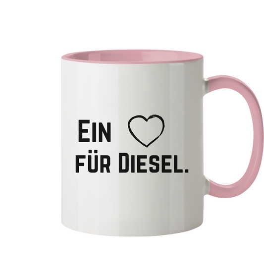 Ein Herz für Diesel  - Tasse zweifarbig
